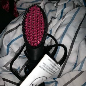Straight hair brush iron